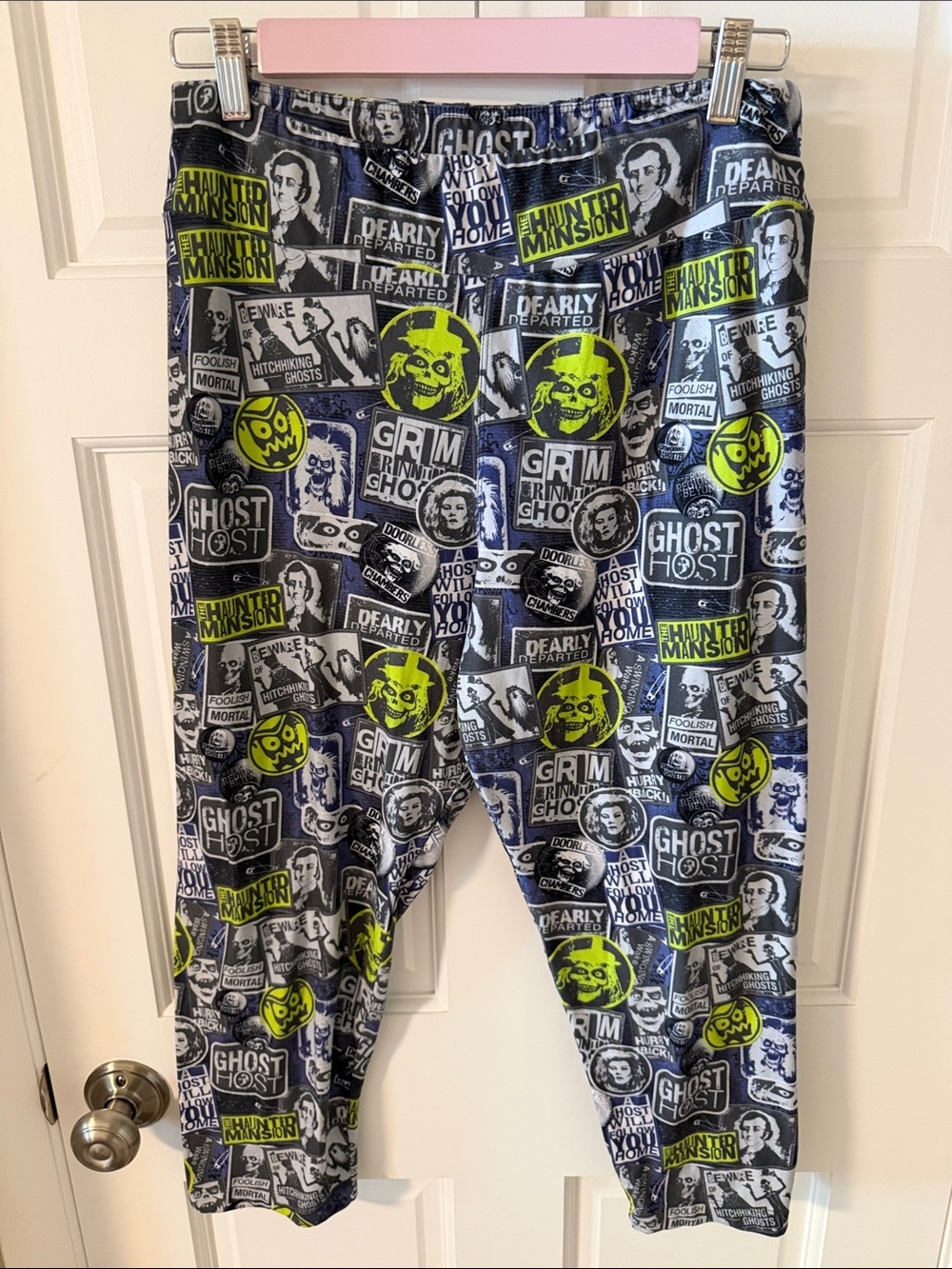 Disney Parks The Haunted Mansion Ghost Host Capri Madame Leota Leggings Large